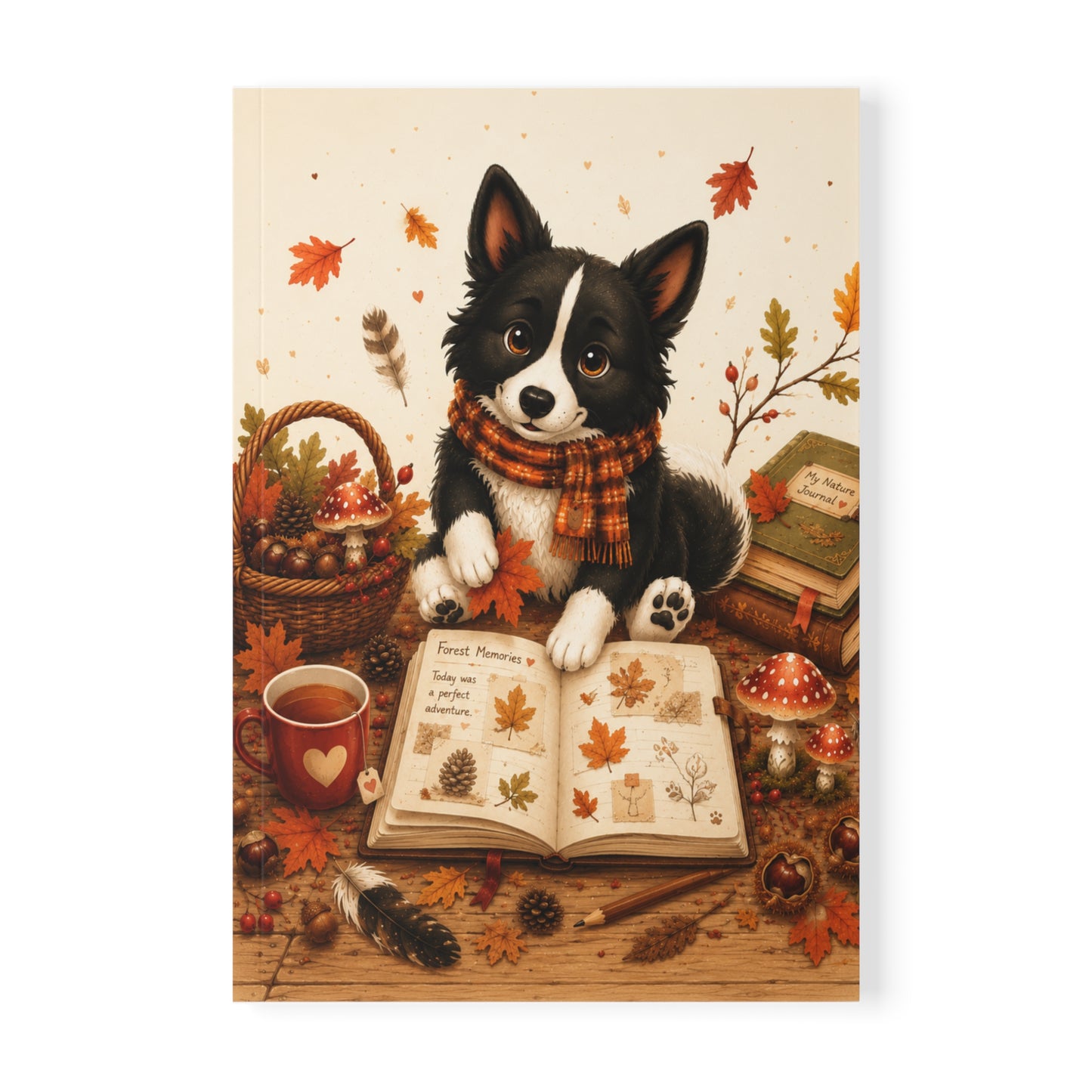 Nikita Forest Memories Journal A5 Notebook | Herfst 2026 | Lijn Notitieboek | Creatieve Aap