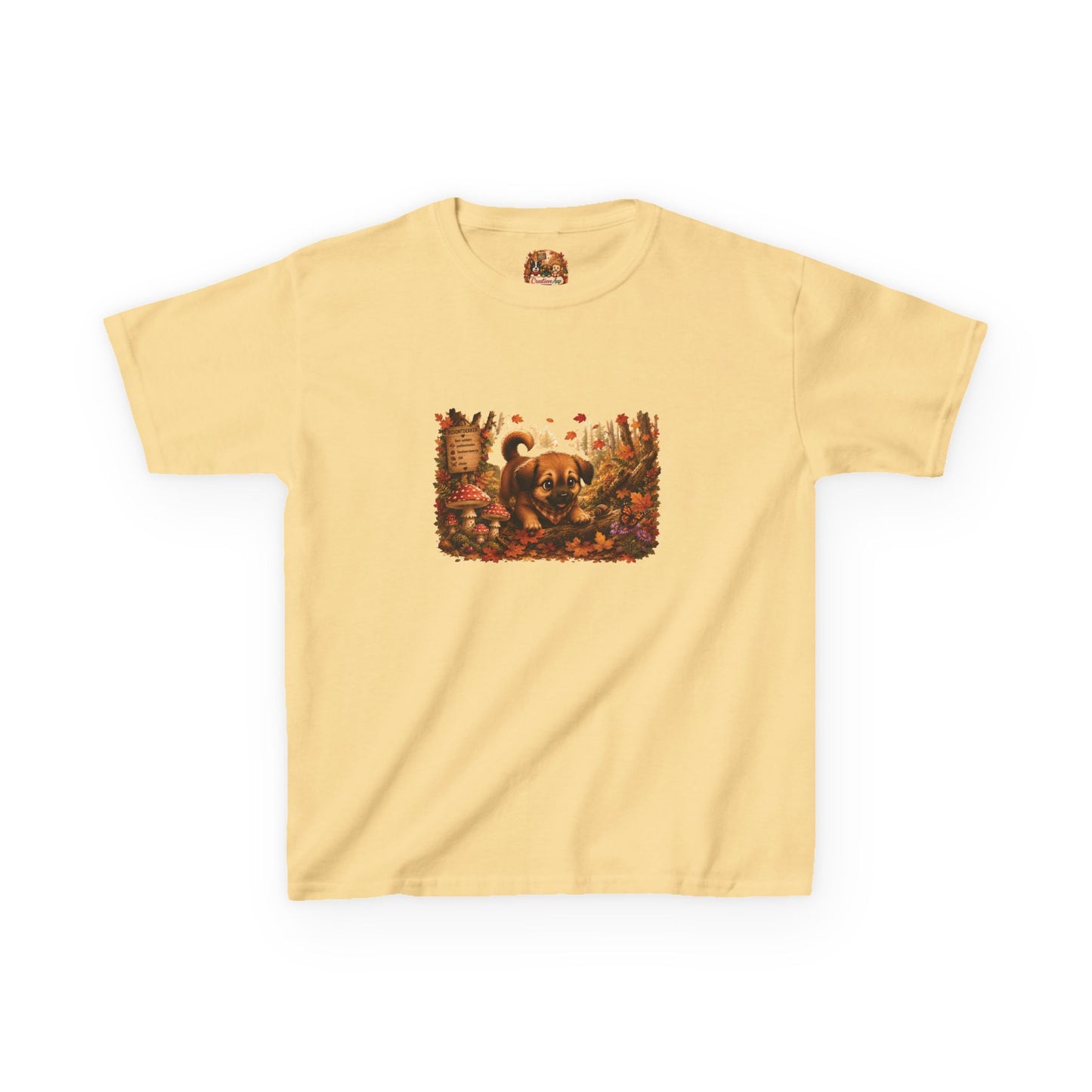 Novi's Bosontdekking Kinder T-shirt | Herfst 2026 | Creatieve Aap
