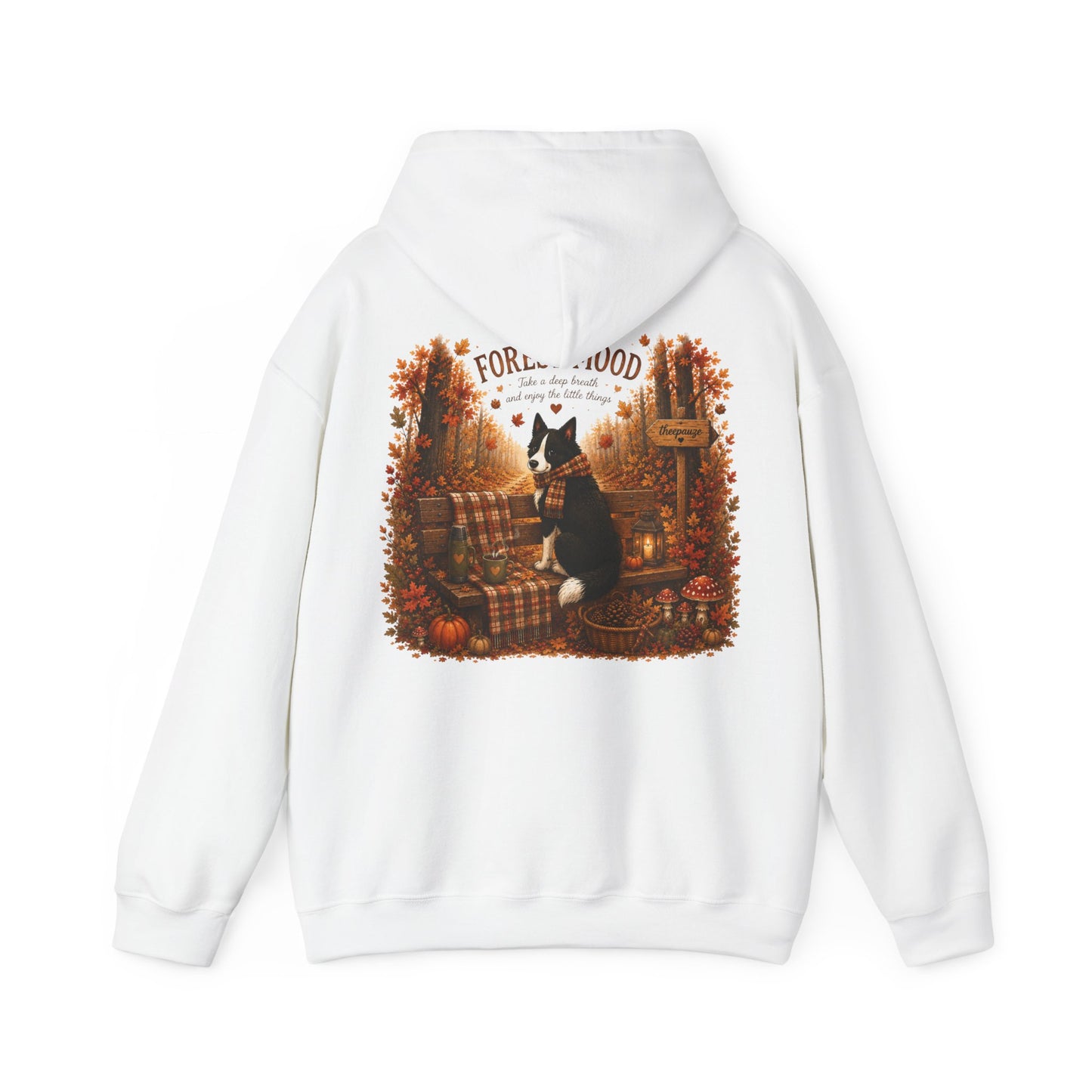 Nikita Forest Mood Hoodie – Unisex Herfst Hoodie | Laika Yakut Design | Gildan 18500