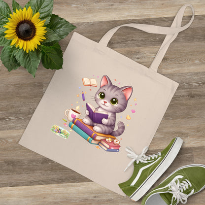 Canvas Tote Bag Shelby – Boekenliefhebber Tas | Creatieve Aap