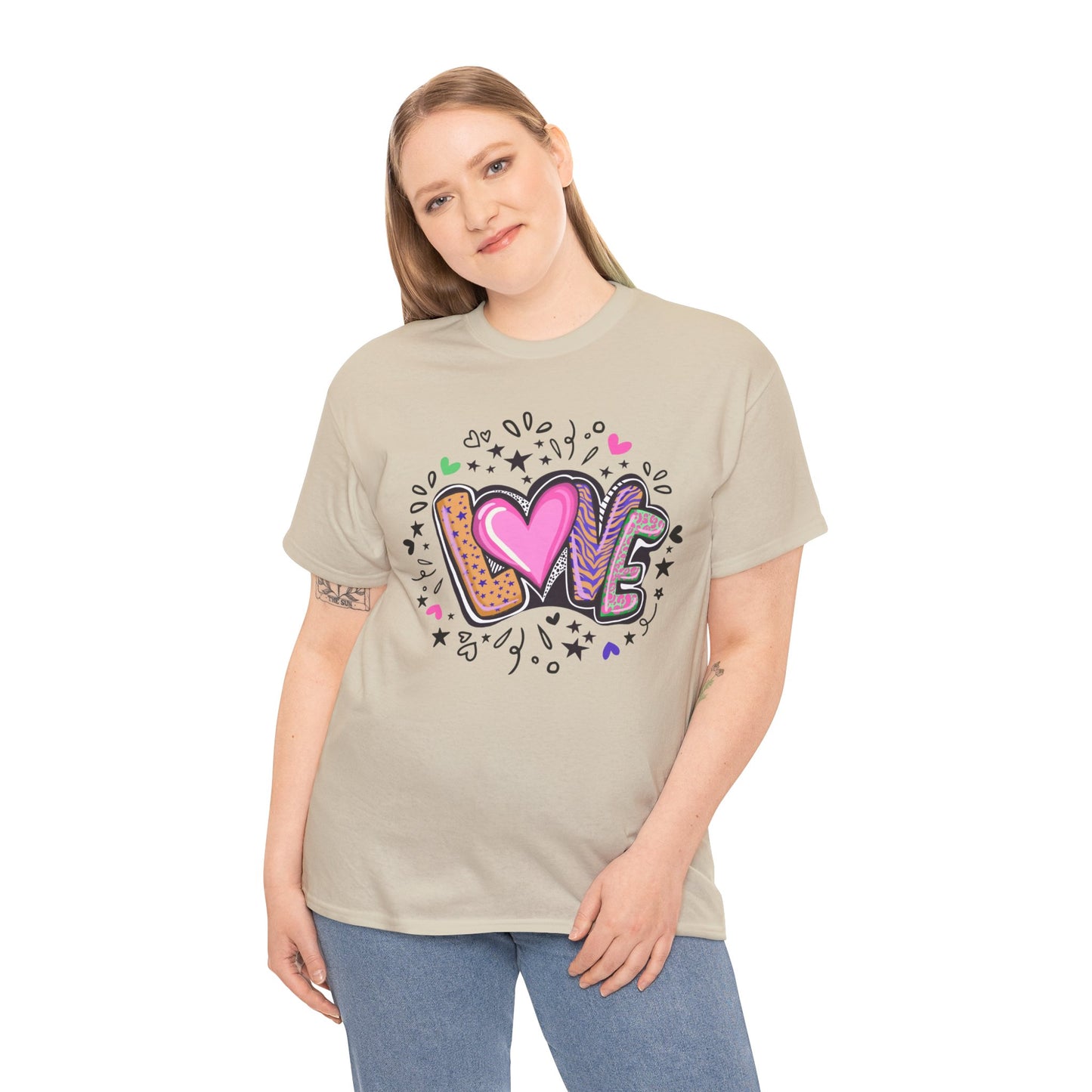 Valentijn Shirt LOVE Flower – Unisex Adult T-Shirt | Gildan 5000 | Valentijn 2026