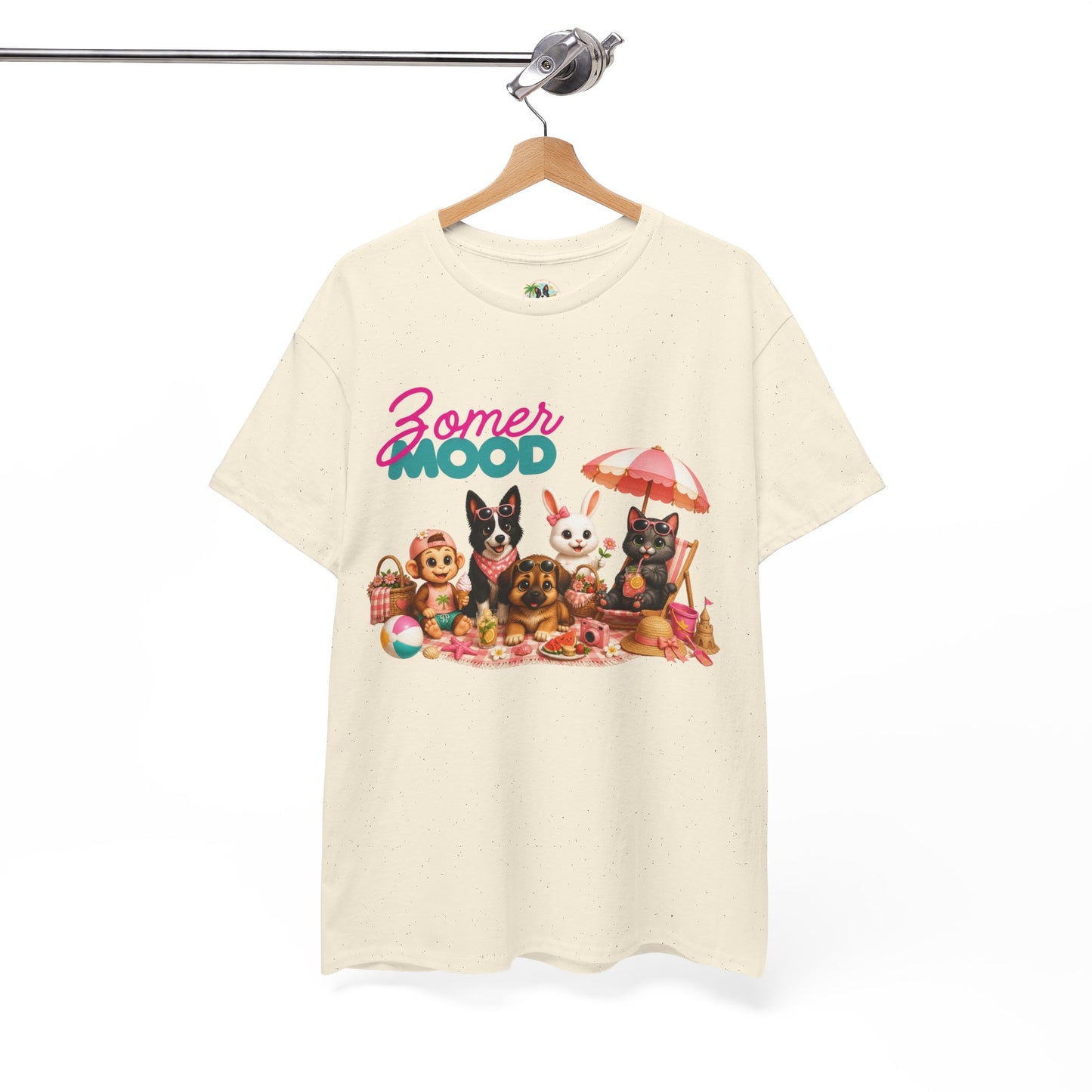 Zomer Mood T-Shirt Volwassenen – Creatieve Aap Karakters Shirt | Kawaii Zomer Shirt