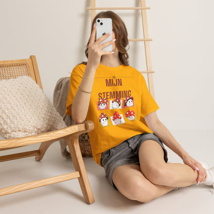 Mijn Stemming Herfst T-Shirt – Unisex Funny Paddenstoel Shirt | Enkelzijdig Bedrukt | Gildan 5000