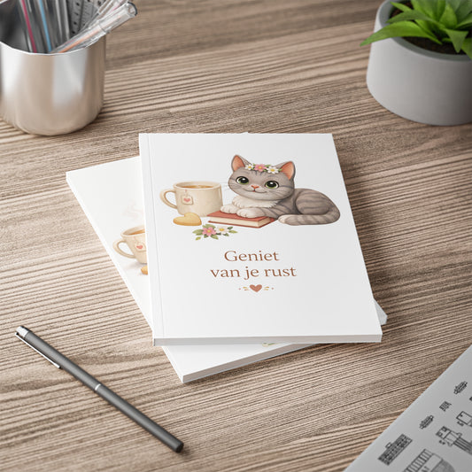 Shelby Moederdag Notitieboek A5 – Geniet van je Rust – Kawaii Notebook Cadeau