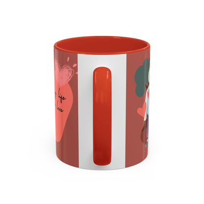 Keramiek Valentijn Mok 2026 – Happiness Comes From Love | Creatieve Aap