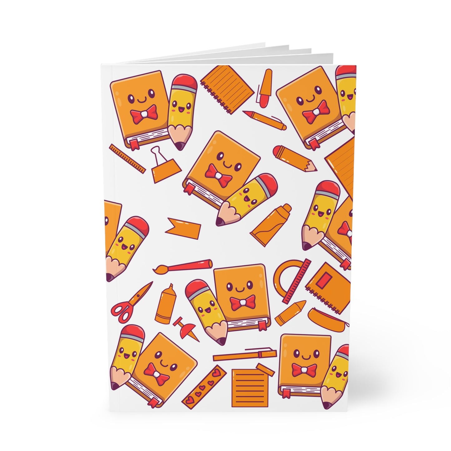 Kawaii Notes A5 Notitieboek – Schattige Schoolspullen – Gelinieerd – 150 Pagina's