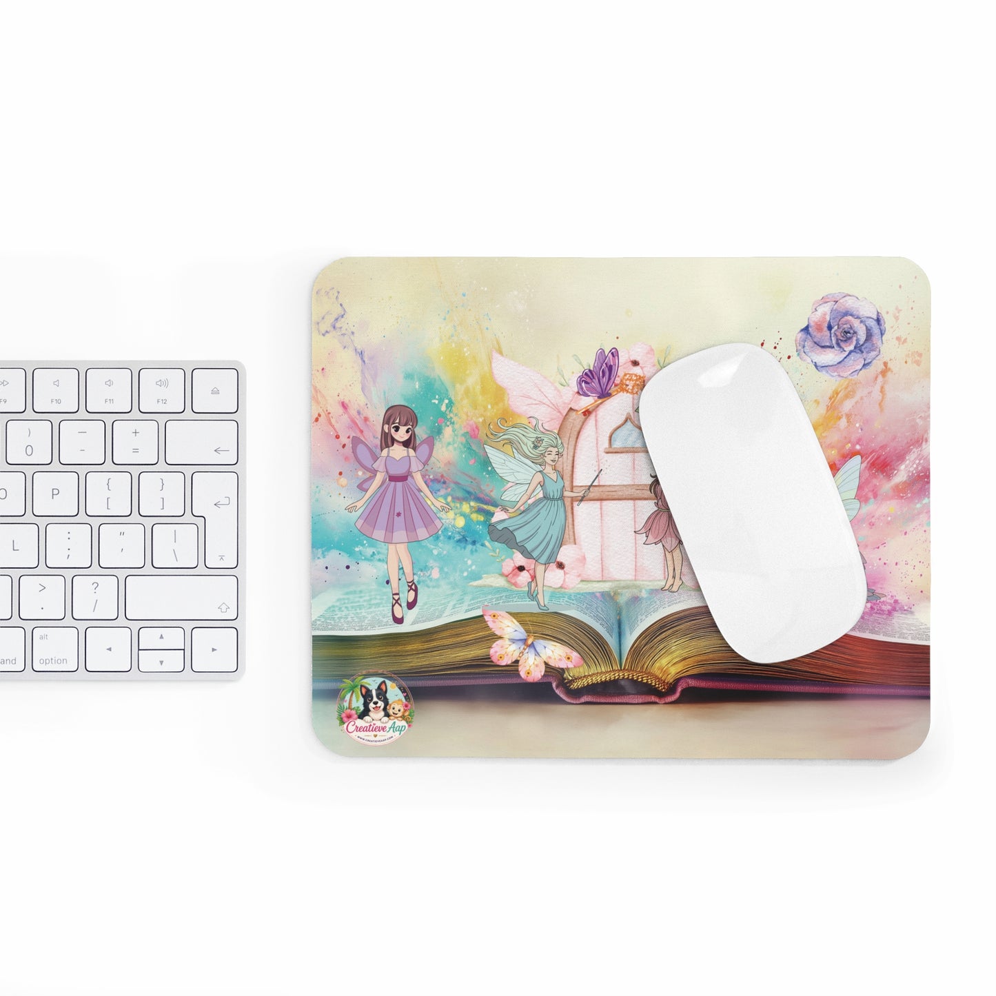 Fairytale Muismat | Fantasy Bureau Accessoire | Fairy Mousepad | Creatieve Aap