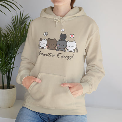 Unisex Heavy Blend™ Hooded Sweatshirt – Pawsitive Energy Hoodie