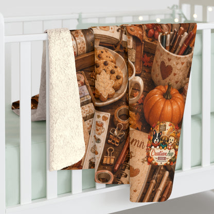 Maggie Cozy Planning Sherpa Fleece Blanket | Herfst 2026 | Creatieve Aap