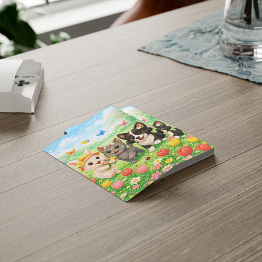 Nikita, Maggie & Shelby Lente Speelkaarten – Fleurig Pokerdeck met Dieren & Bloemen