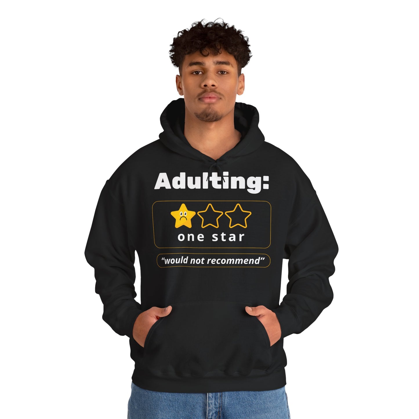 Unisex Heavy Blend™ Hooded Sweatshirt – Adulting One Star Hoodie