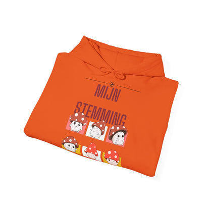 Mijn Stemming Hoodie – Unisex Herfst Hoodie | Kawaii Paddenstoel Hoodie | Gildan 18500