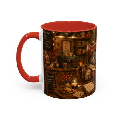 Shelby Cozy Lees Café Mok 330 ml | Keramische Koffie- en Theemok | Creatieve Aap Herfst Collectie 2026
