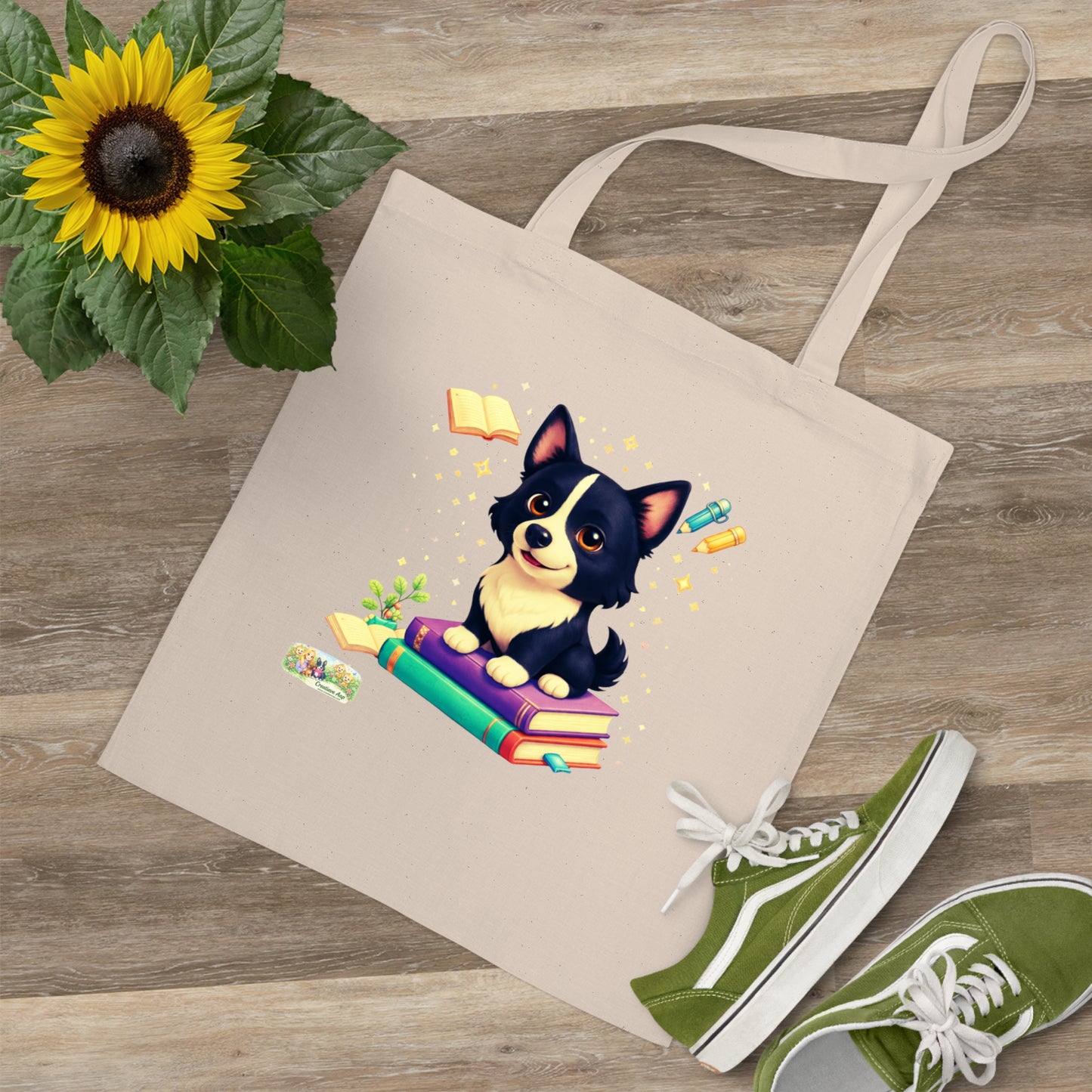 Canvas Tote Bag Nikita – Boekenliefhebber Tas | Creatieve Aap