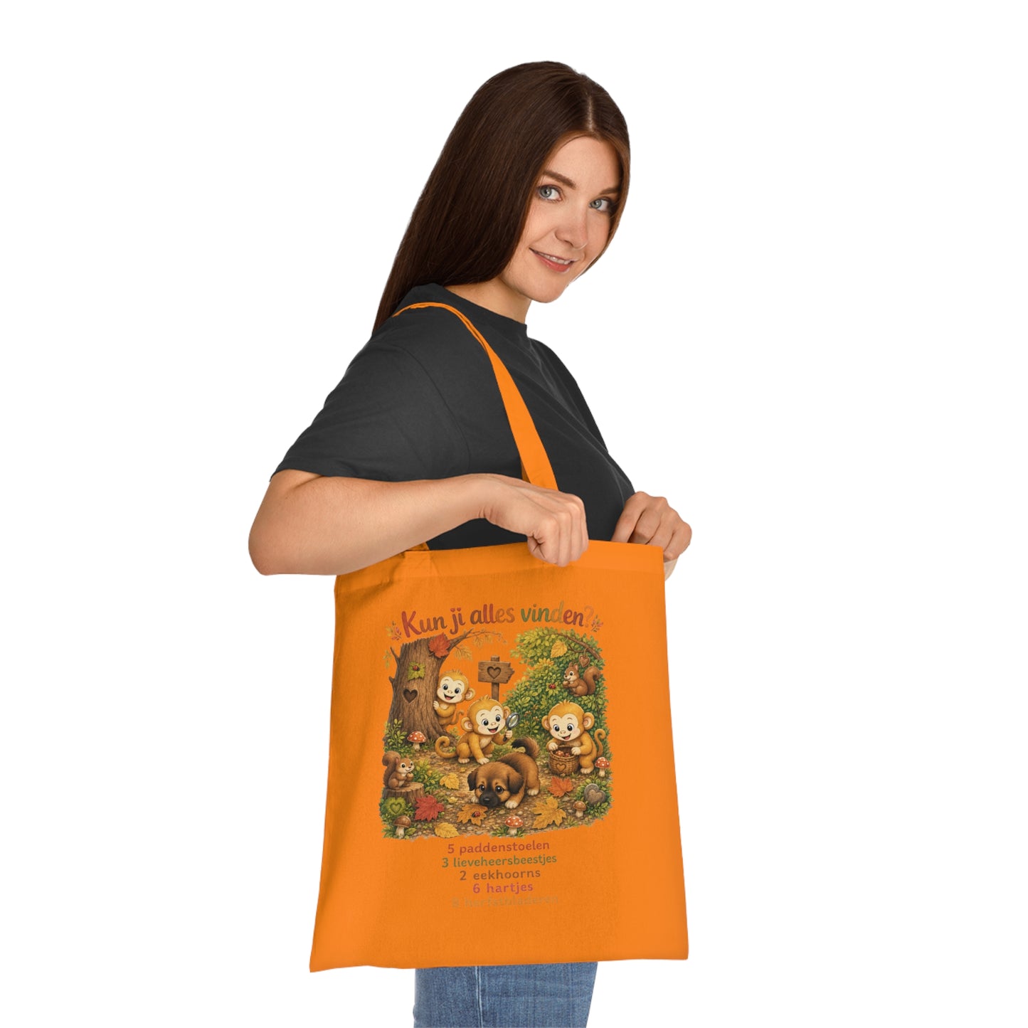 Interactieve Totebag – Kun jij alles vinden? | 100% Katoen | Herfstcollectie 2026