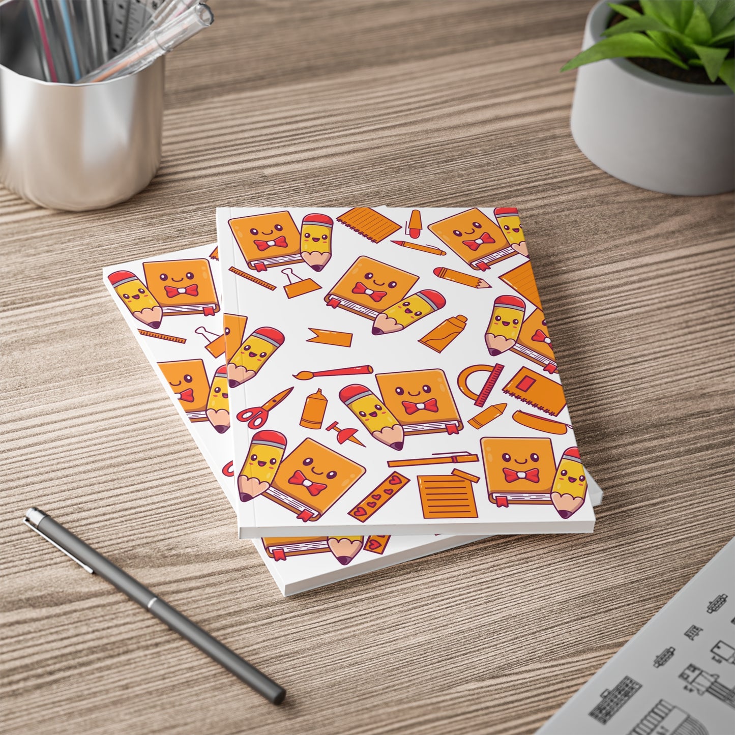 Kawaii Notes A5 Notitieboek – Schattige Schoolspullen – Gelinieerd – 150 Pagina's
