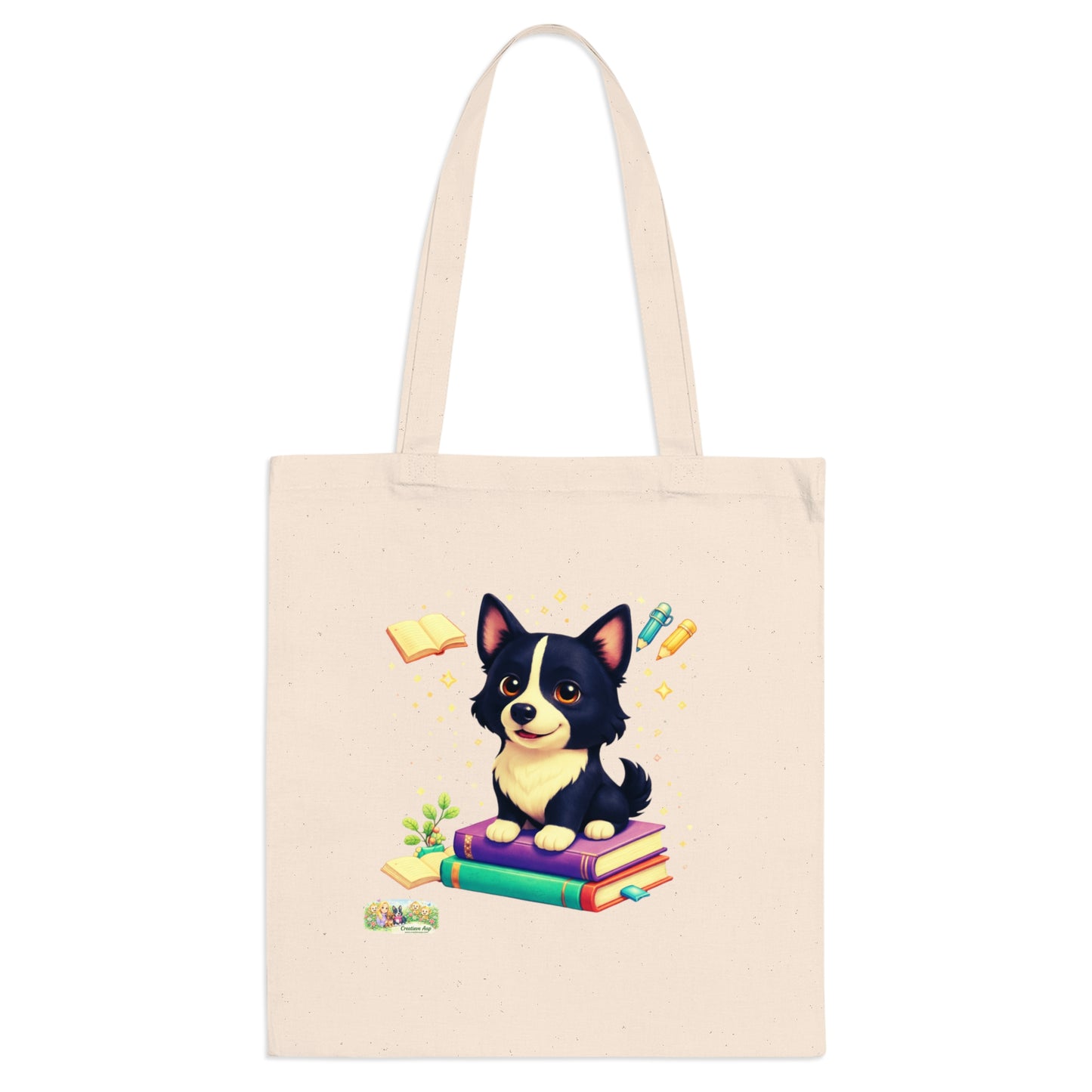 Canvas Tote Bag Nikita – Boekenliefhebber Tas | Creatieve Aap