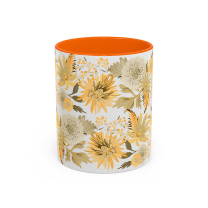 Herfst Fleurige Mok 330 ml | Keramische Koffie- en Theemok | Herfst Bloemen Design | Herfst Collectie 2026