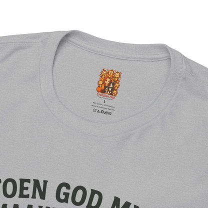 humor shirt toen god mij maakten zei hij sport grey binnenkant nek brand Creatieve Aap