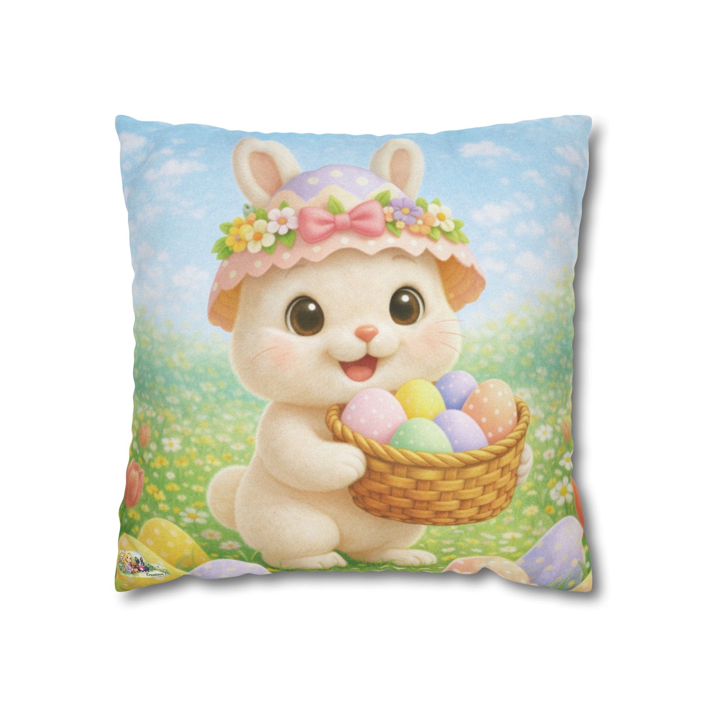 Maggie Paas Sierkussen Hoes – Eigen Creatieve Aap Design | Lente Decoratie | 35x35 of 40x40 cm