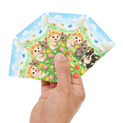 Nikita, Maggie & Shelby Lente Speelkaarten – Fleurig Pokerdeck met Dieren & Bloemen