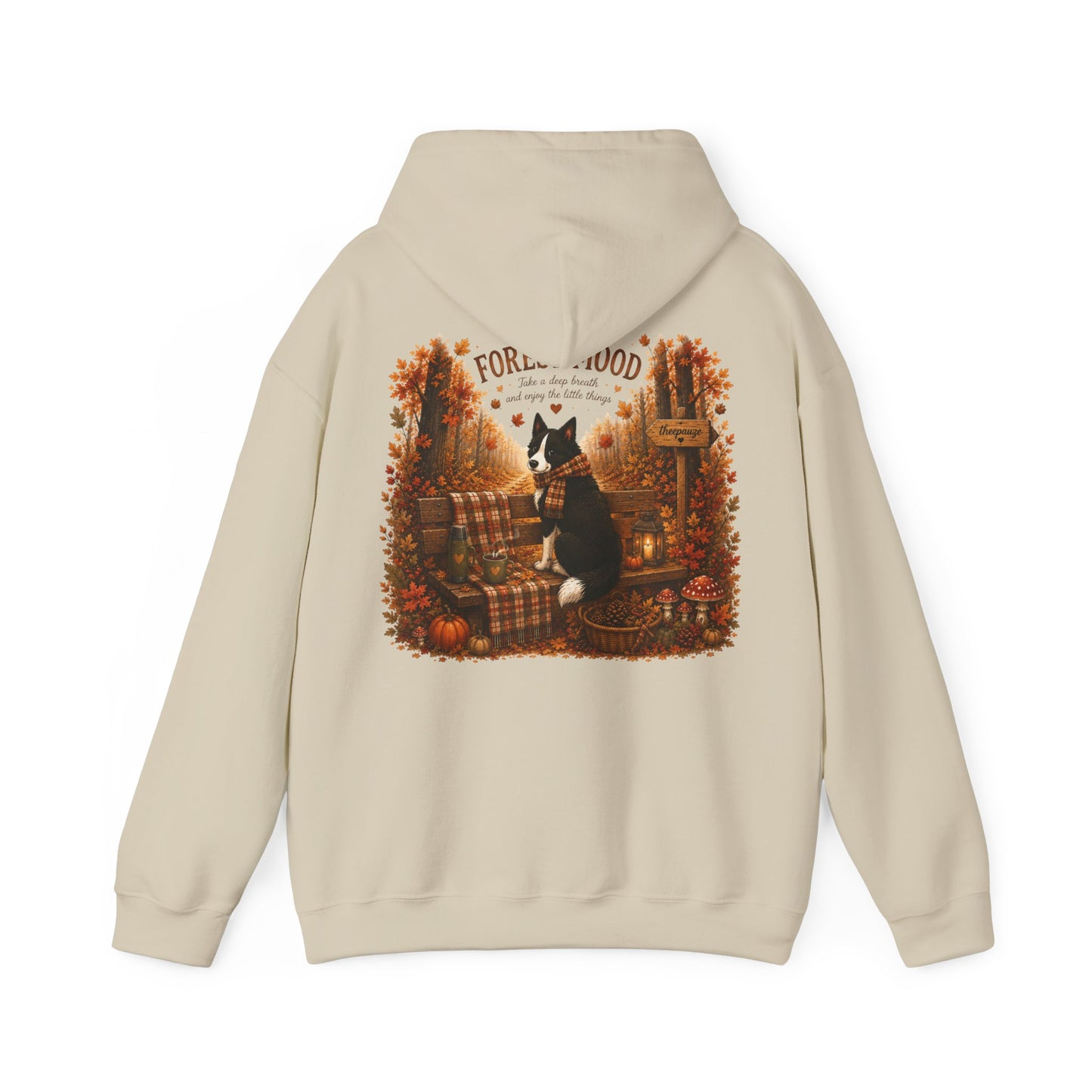 Nikita Forest Mood Hoodie – Unisex Herfst Hoodie | Laika Yakut Design | Gildan 18500