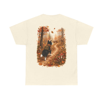 Nikita Forest Mood Herfst T-Shirt – Unisex Dubbelzijdig Bedrukt | Herfst Wandeling Shirt | Gildan 5000