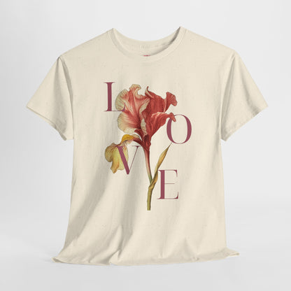 Valentijn Shirt LOVE Flower – Unisex T-Shirt Adult | Gildan 5000 | Valentijn 2026