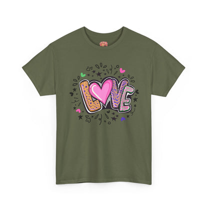 Valentijn Shirt LOVE Flower – Unisex Adult T-Shirt | Gildan 5000 | Valentijn 2026