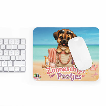 Novi Zonneschijn en Pootjes Muismat | Zomerse Puppy Mousepad | Creatieve Aap