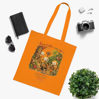 Interactieve Totebag – Kun jij alles vinden? | 100% Katoen | Herfstcollectie 2026