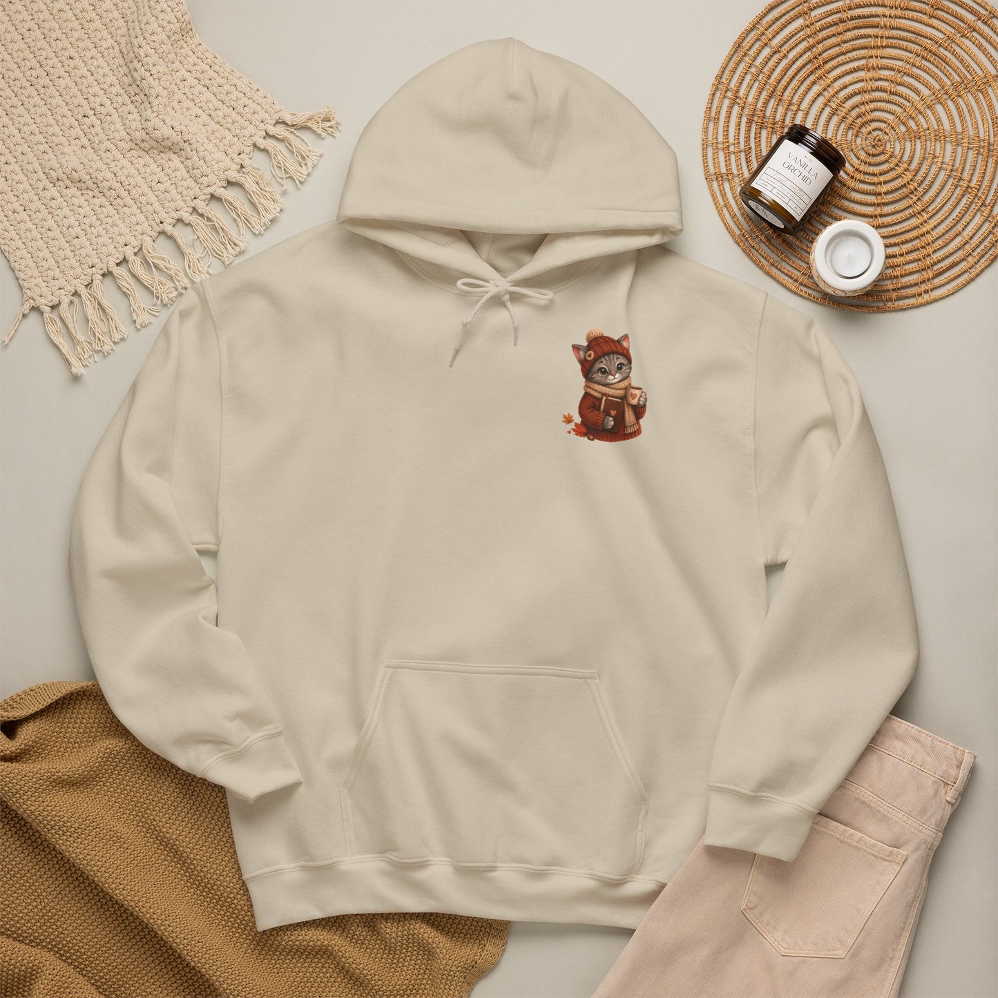 Shelby Reading Season Hoodie – Unisex Cozy Herfst Hoodie | Katten Hoodie | Gildan 18500