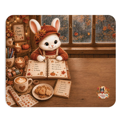 Maggie Cozy Planning Herfst Muismat | Neopreen Bureauonderlegger | Creatieve Aap Herfstcollectie 2026