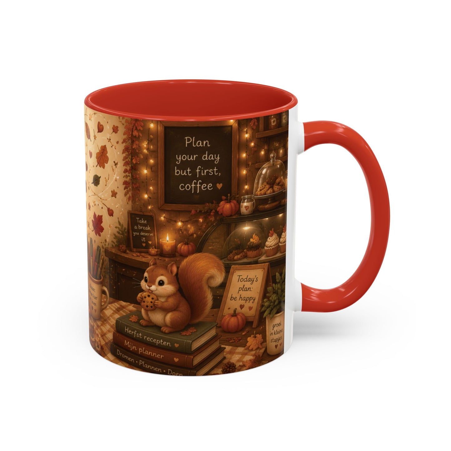 Maggie Cozy Café Herfst Mok 330 ml | Keramische Koffie- en Theemok | Creatieve Aap Herfst Collectie 2026