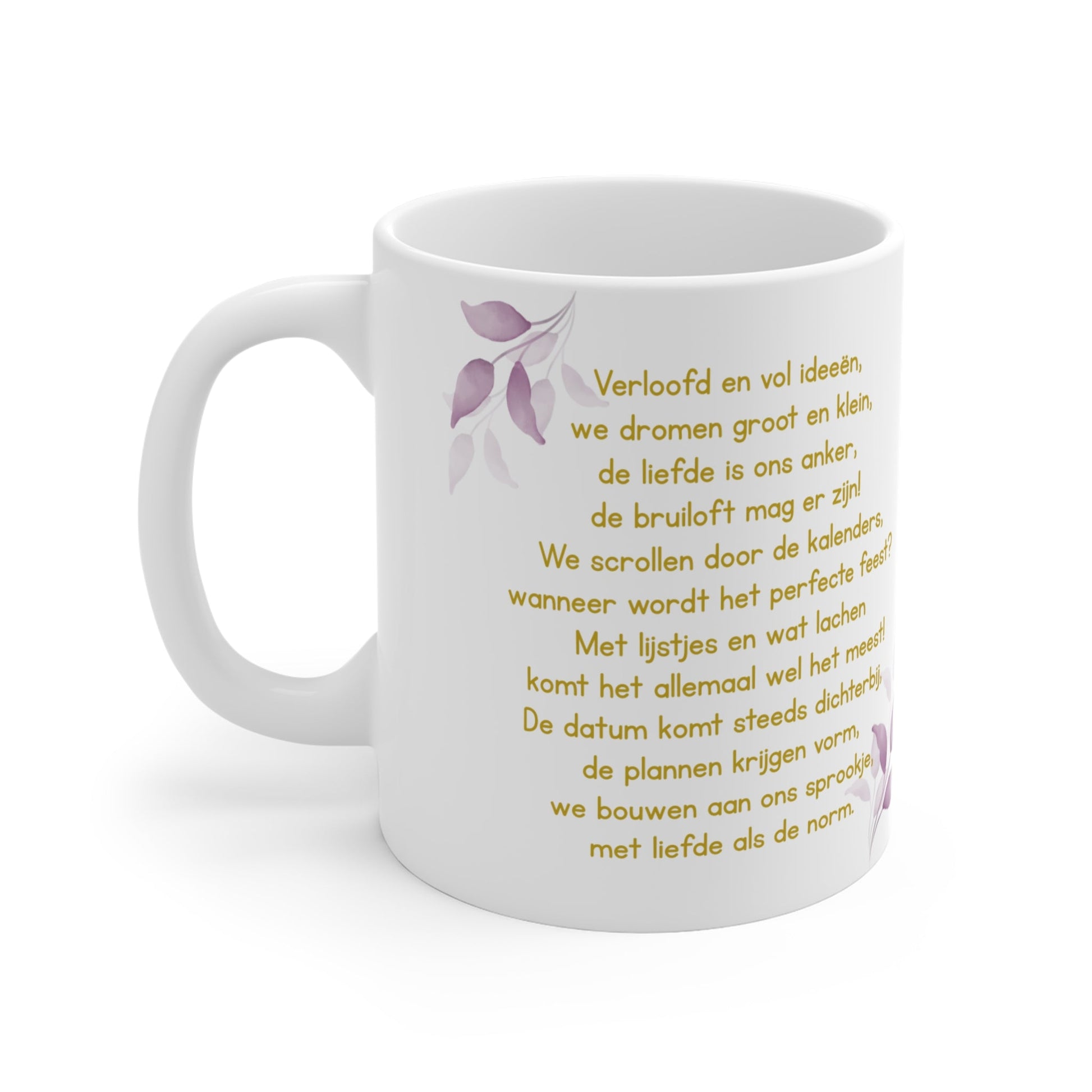 Verloving & Bruiloft Plannen Mok – Romantische Tekst – 325 ml & 440 ml Printify
