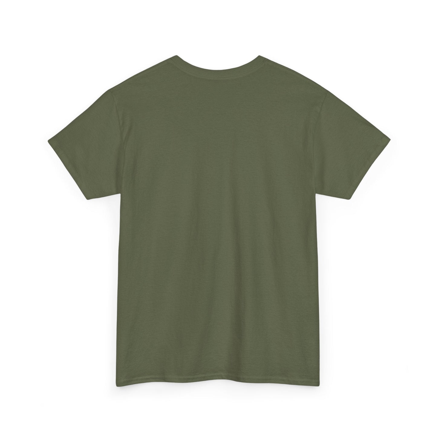 humor shirt toen god mij maakten zei hij Military Green achterkant blanco