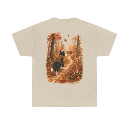 Nikita Forest Mood Herfst T-Shirt – Unisex Dubbelzijdig Bedrukt | Herfst Wandeling Shirt | Gildan 5000