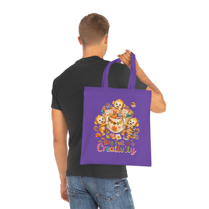 Creatieve Aapjes – Bag Full of Creativity Totebag | 100% Katoen | Herfstcollectie 2026
