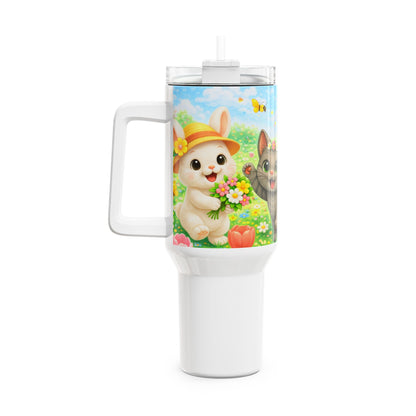 Lente Tumbler 1200 ML – Nikita, Shelby & Maggie – RVS Thermobeker met Handvat en Deksel