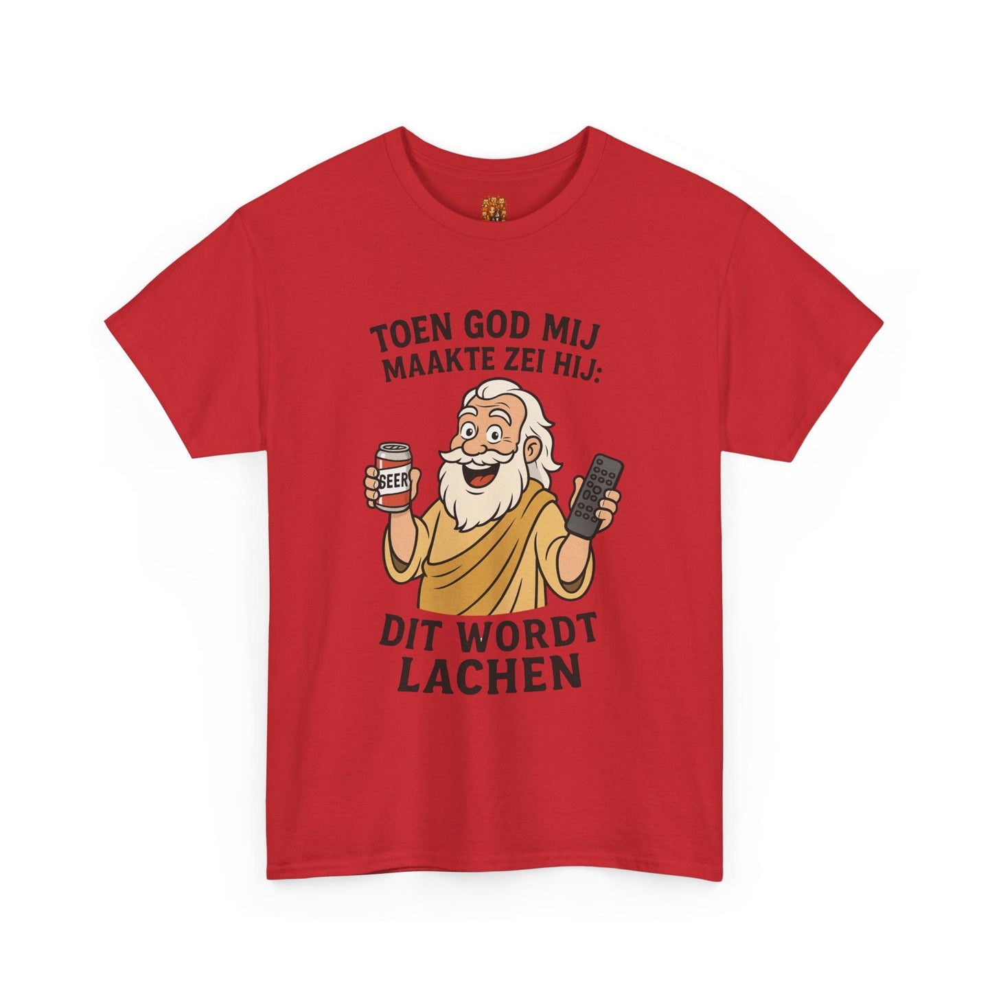 humor shirt toen god mij maakten zei hij Red