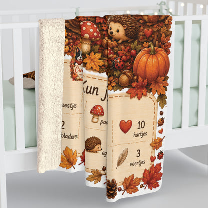 Creatieve Aapjes Zoek & Vind Herfstspel Sherpa Fleece Blanket | Herfst 2026 | Creatieve Aap