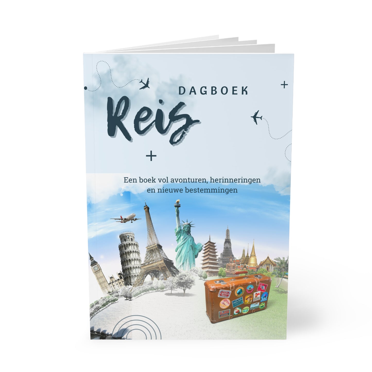 Reis Dagboek Notebook A5 | Travel Journal | Vakantie Dagboek | Bullet Journal | Creatieve Aap