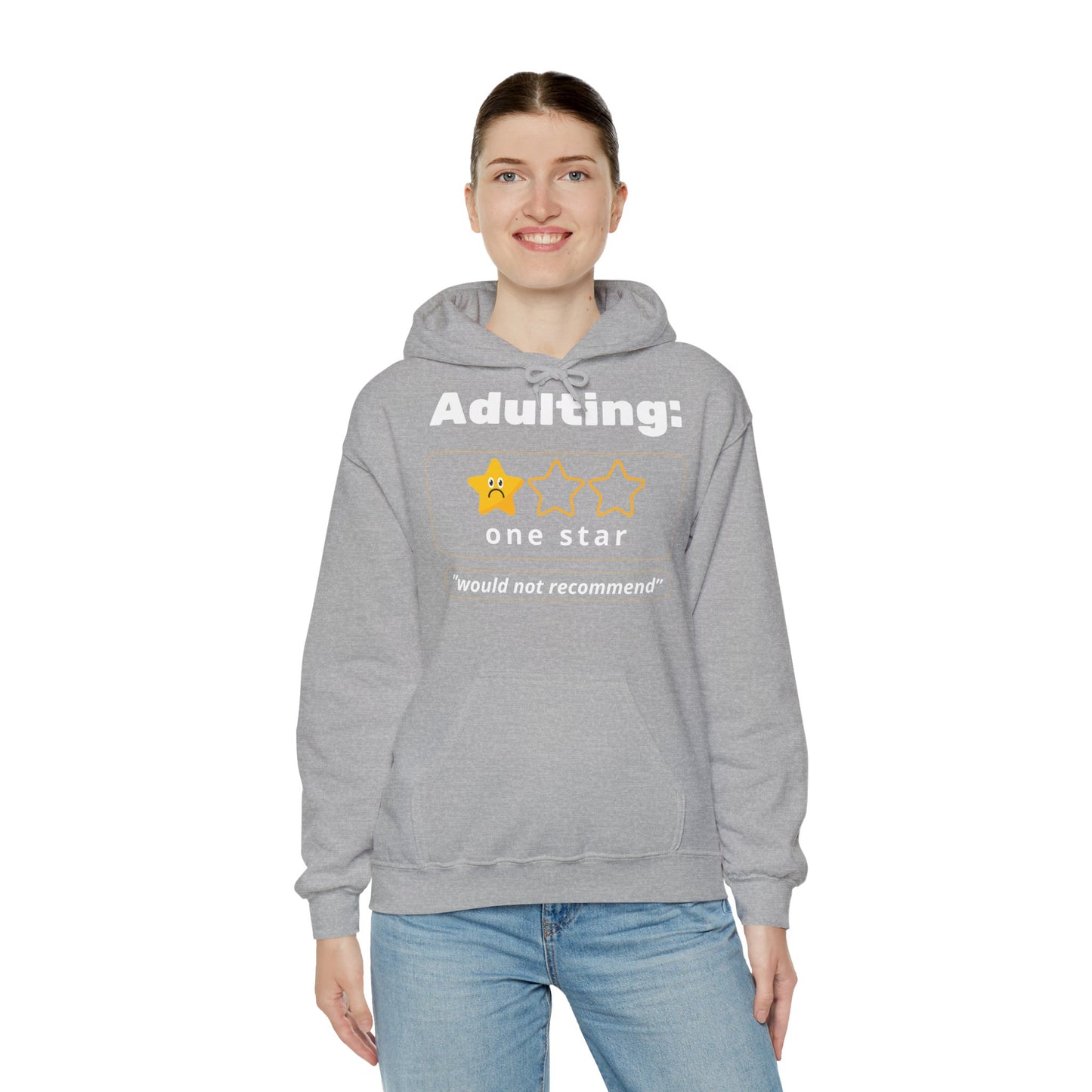 Unisex Heavy Blend™ Hooded Sweatshirt – Adulting One Star Hoodie