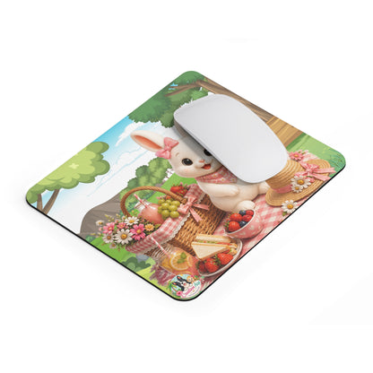Maggie Picknick Muismat | Kawaii Bunny Mousepad | Cozy Bureau Accessoire | Creatieve Aap