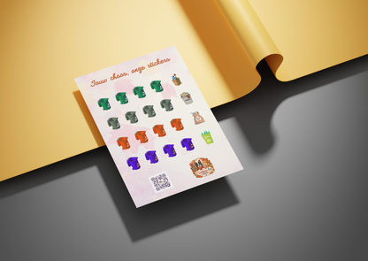 Herfst Afval Planner Vinyl Stickers | Homemade | A6 & A5 | Planner Stickers | Creatieve Aap