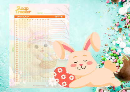 April Planner Set 2026 PDF Download – Dagelijkse Planner, Maandkalender & Slaap Tracker | Creatieve Aap