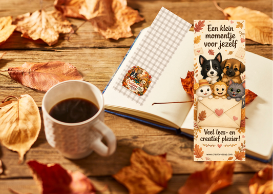 Herfst Boekenlegger – Een Klein Momentje voor Jezelf | Creatieve Aap