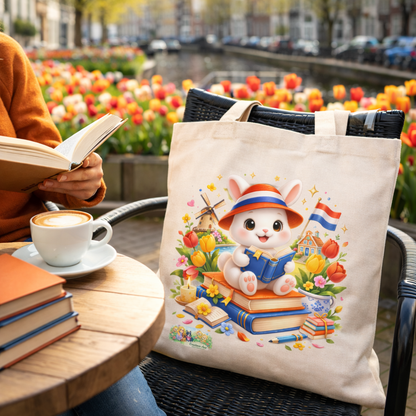 Canvas Tote Bag Maggie – Boeken liefhebber Tas | Creatieve Aap