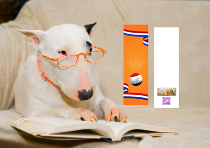 WK Nederland 2026 Voetbal Boekenlegger – Handgemaakt – 5,5 x 15 cm