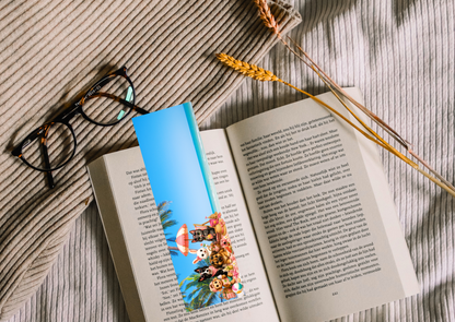 Zomer Mood Boekenlegger – Handgemaakt – 5,5 x 15 cm